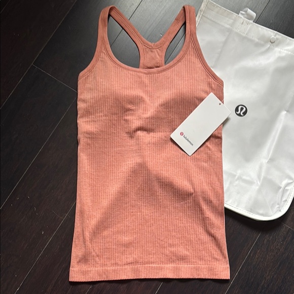 lululemon athletica Tops - Lululemon EBB TO STEEET TANK IN PINK SAVANNAH SZ 6 NWT